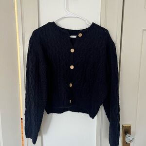 Neuflora wool blend sweater cardigan